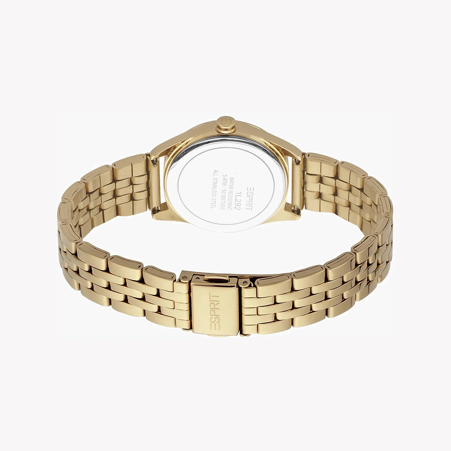 Esprit Women's Gold Stainless Steel Watch, Silver Dial | ES1L131M0015-2