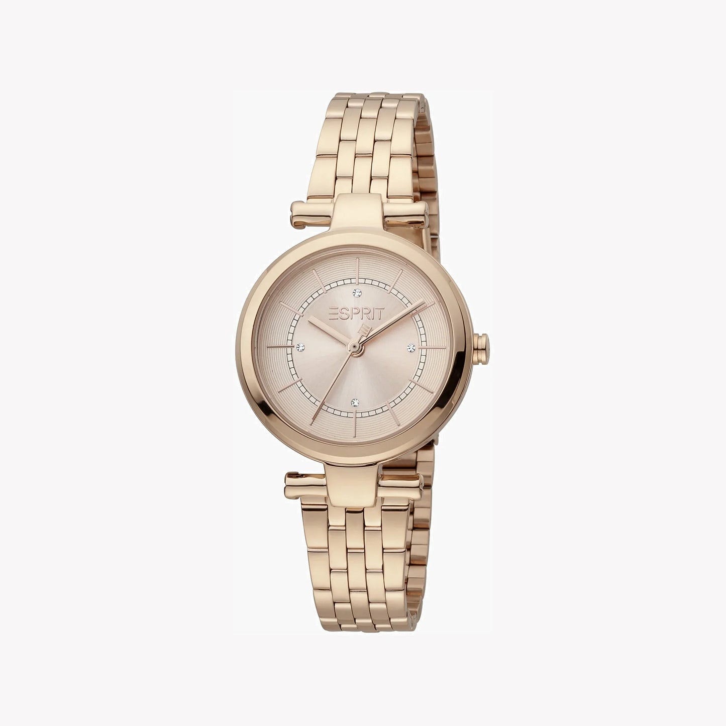 Esprit Women's Rose Gold Stainless Steel Watch, Round Case | ESM-12345-1
