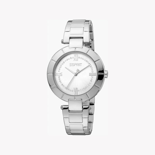 Esprit Women's Silver Stainless Steel Watch, Silver Dial | ES1L202M0035-0