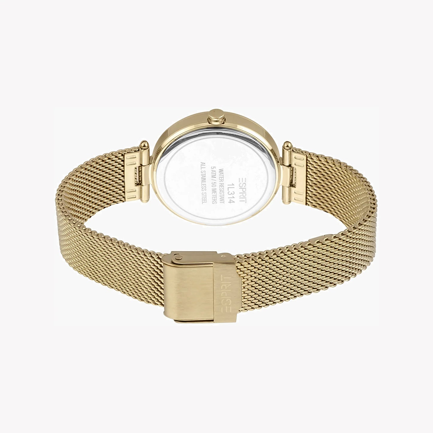 Esprit Women's Gold Stainless Steel Watch, Silver Dial | ES1G133M0045-2